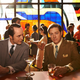 Rahm, right, with Vincent Kartheiser